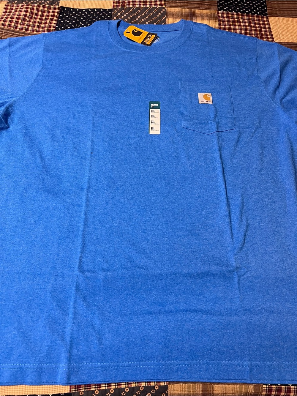 Carhartt Mens 3XL Relaxed Fit Heavyweight Short Sleeve Pocket T-Shirt NWT